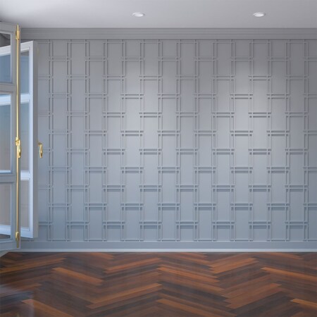 Ekena Millwork Medium Granby Decorative Fretwork Wall Panels in Architectural Grde PVC, 15 3/8"W x 15 3/8"H x 3/8"T WALP16X16GBY